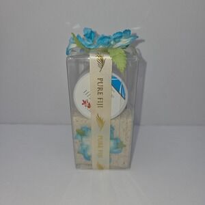 Pure Fiji Skincare Gift Set Travel Size Coconut Lotion Soap Cream Blue NIB